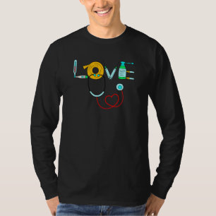 Cna Icu Nursing Studenten 2021 Art Kärlek Nurse Li T Shirt