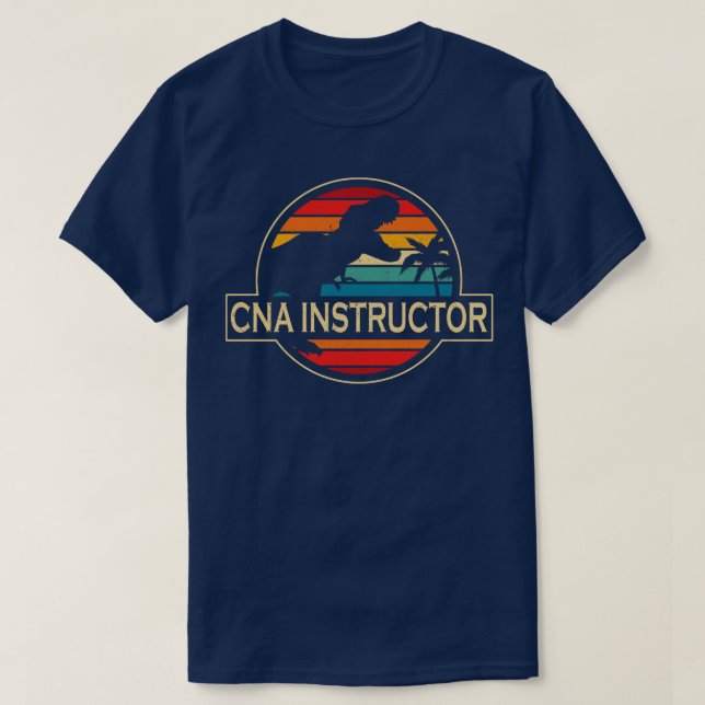 Cna Instructor Dinosaur T Shirt (Design framsida)