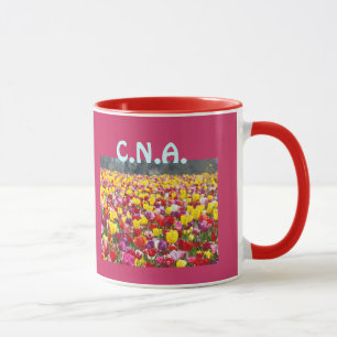CNA-kaffemuggar Personliga Tulpanblommor Mugg