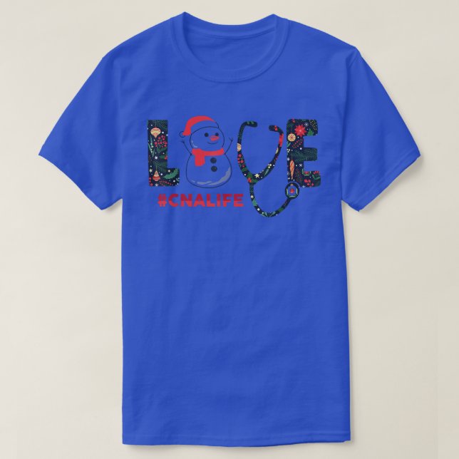 CNA Life Auktoriserad Nursing Assistant Merry Chri T Shirt (Design framsida)