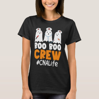 CNA Life Boo Boo Crew Nurse Ghost Halloween Costum T Shirt