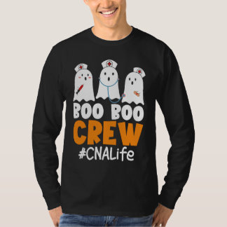 CNA Life Boo Boo Crew Nurse Ghost Halloween Costum T Shirt