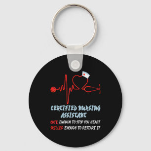 CNA Life Cute Nurse Gift för hårda arbetssjuksköte Nyckelring