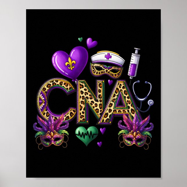 Cna Mardi Gras Auktoriserad Nursing Istant Mardil  Poster (Framsidan)