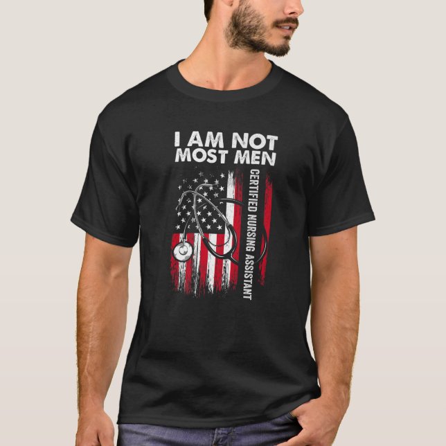 CNA Mest Manar Auktoriserad Sjuksköterskeassistent T Shirt (Framsida)