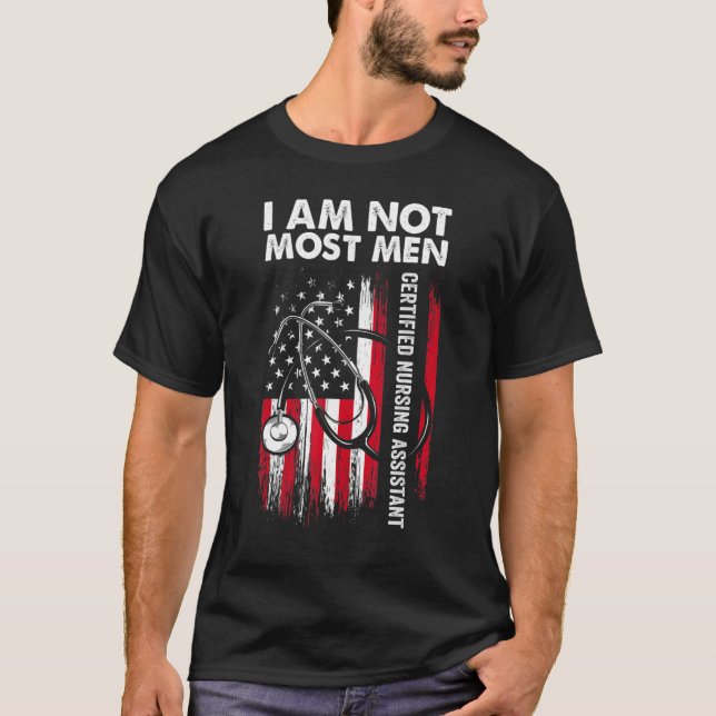 CNA Most Men Certified Nursing Assistant 2 T Shirt (Framsida)