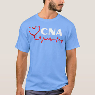 CNA Nurse Assistant med hjärtrytm av stetoskop T Shirt