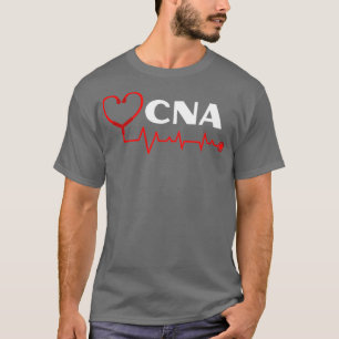 CNA Nurse Assistant med hjärtrytm av stetoskop T Shirt