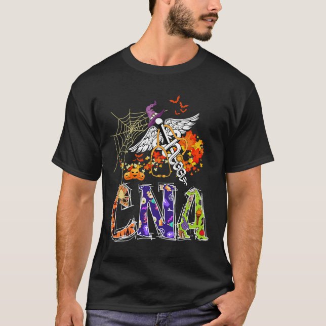 CNA Nurse Halloween Medical Auktoriserad Nurse Ass T Shirt (Framsida)