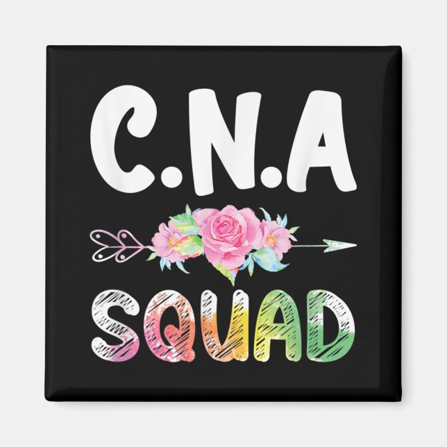 CNA Nurse Squad Auktoriserad Nursing Assistant Magnet (Framsidan)