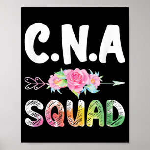 CNA Nurse Squad Auktoriserad Nursing Assistant Poster