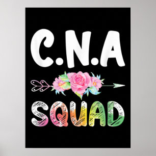 CNA Nurse Squad Auktoriserad Nursing Assistant Poster