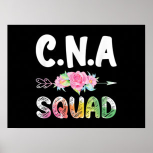 CNA Nurse Squad Auktoriserad Nursing Assistant Poster