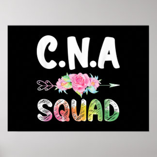 CNA Nurse Squad Auktoriserad Nursing Assistant Poster