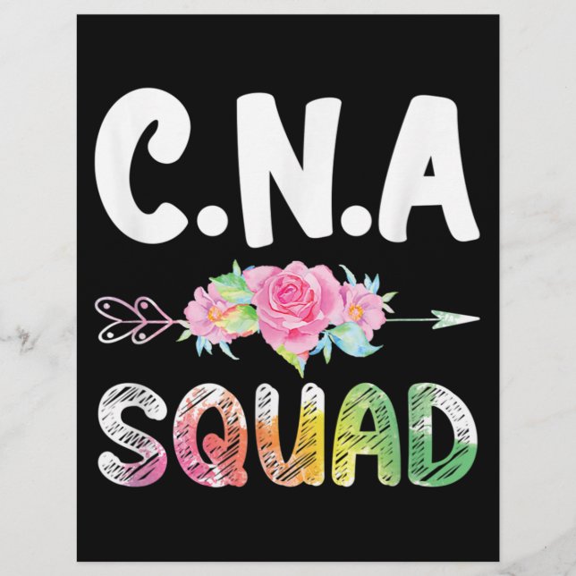 CNA Nurse Squad Auktoriserad Nursing Assistant Reklamblad (Framsidan)