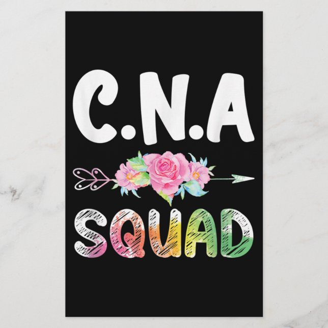 CNA Nurse Squad Certified Nursing Assistant Brevpapper (Framsida)