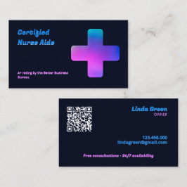 CNA Nursing QR Visitkort