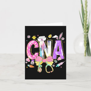 Cna Påskdag Söt Coquette Stetoskop Omvårdnad Kort