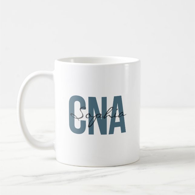 CNA Personalized Name Bold Typography Kaffemugg (Vänster)