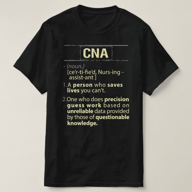 CNA Real American Definition T Shirt (Design framsida)