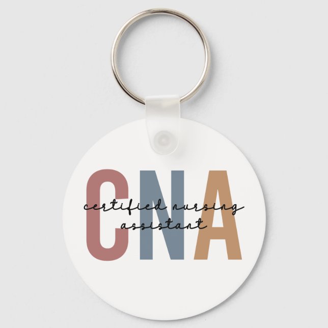 CNA Retro Auktoriserad Nursing Assistant Gifts Nyckelring (Framsida)