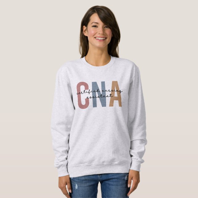 CNA Retro Auktoriserad Nursing Assistant Gifts T Shirt (Hel framsida)
