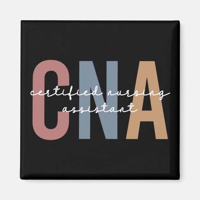 CNA Retro Auktoriserad Nursing Assistant Magnet (Framsidan)