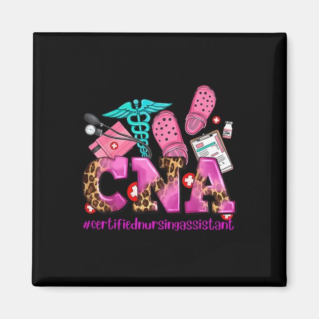 Cna Rosa Ribbon Breast Cancer Awareness Warrior Su Magnet (Framsidan)