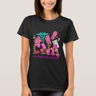 Cna Rosa Ribbon Breast Cancer Awareness Warrior Su T Shirt