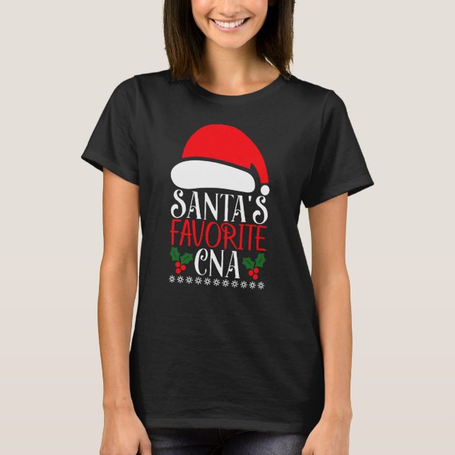 CNA Santas Favorite jul T-Shirt (Framsida)