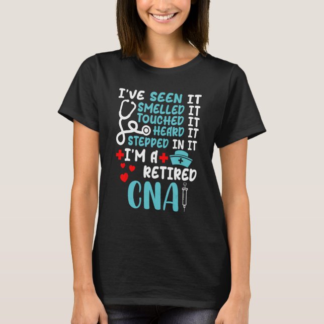 CNA Shirt for Women Funny Nurse Pension T (Framsida)
