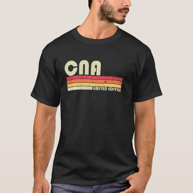 Cna-ynka yrkestitel för yrke födelsedagsarbetsid t shirt (Framsida)