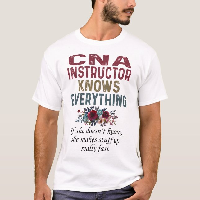 CnaInstruktor känner till allt T Shirt (Framsida)