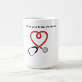 CNAs ger från hjärtat-mugg Kaffemugg