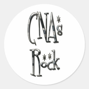 CNAs Sten Runt Klistermärke