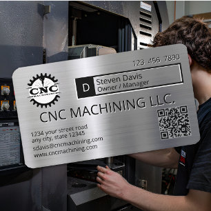 CNC-bearbetning, precisionsmaskinverkstad Visitkort