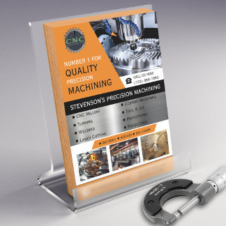 CNC Machining Company Gult | GULD Flygblad