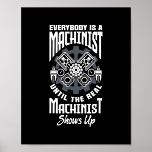 Cnc Machinist Machinist Machbody är en Machinist Poster