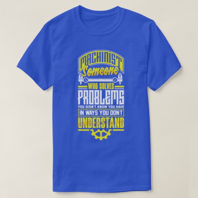 Cnc Machinist Metalworking Machining Pun T Shirt (Design framsida)