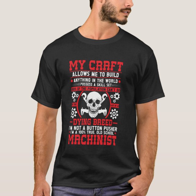 CNC Machinist T Shirt (Framsida)