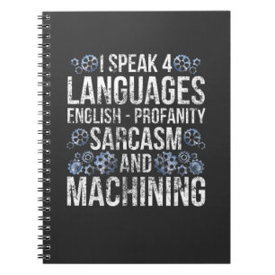 CNC-maskineri Sarcasm Funny Machinist Anteckningsbok