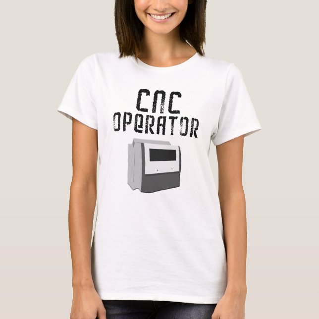 CNC-operatör maskinist Tee (Framsida)