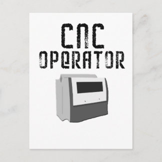 CNC-operatör maskinist Vykort