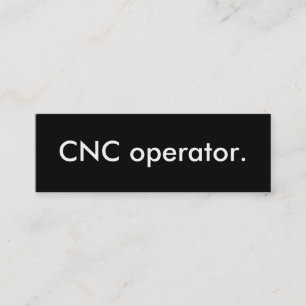 cnc-operator. mini visitkort