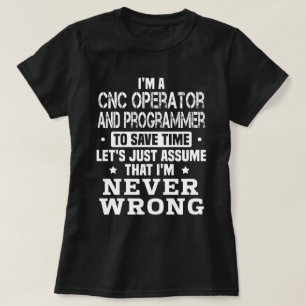 CNC-operatör och program T Shirt
