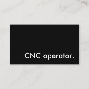 cnc-operator. visitkort