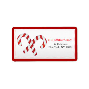 Cndycanes - Juladressetiketter Adressetikett