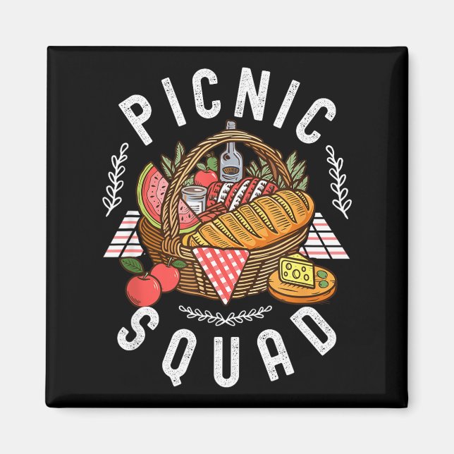 Cnic Squad Funny Family Reunion Friends Cnicking Q Magnet (Framsidan)