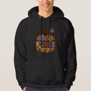 Cnm Nurse Stethoscope Nursing Halloween Pumpkin Le Hoodie