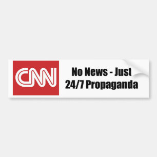 CNN - inga nyheter - endast 24/7-propaganda Bildekal